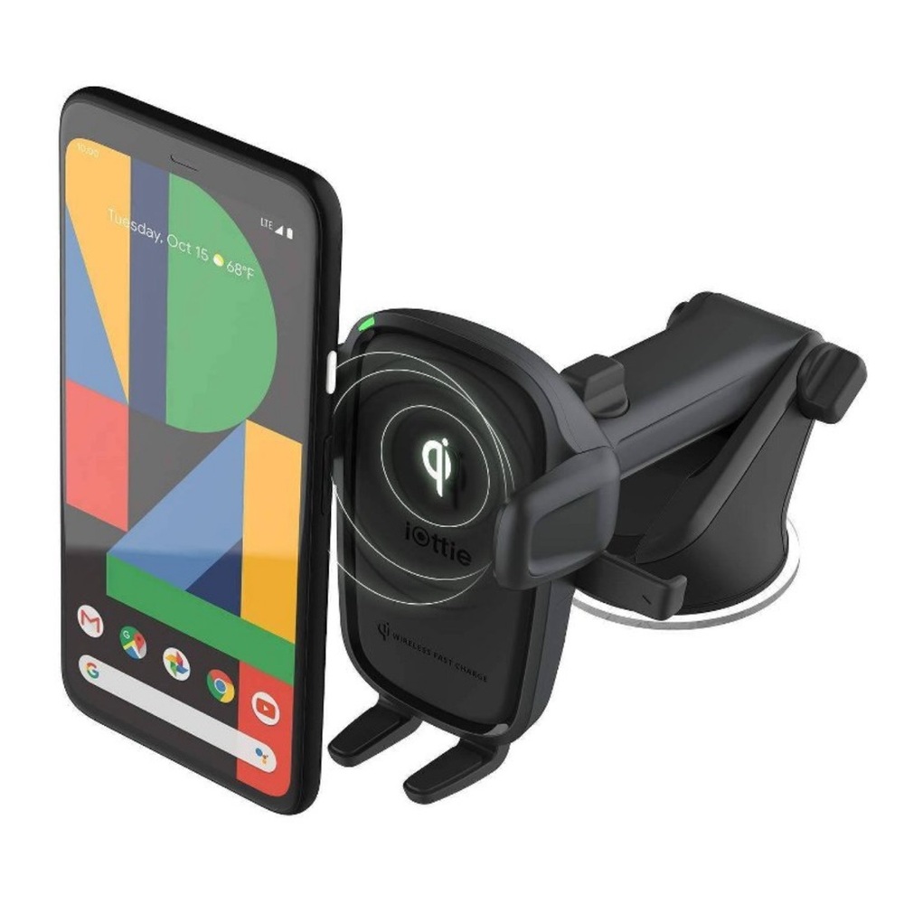 Black Wireless Car Charger Mount